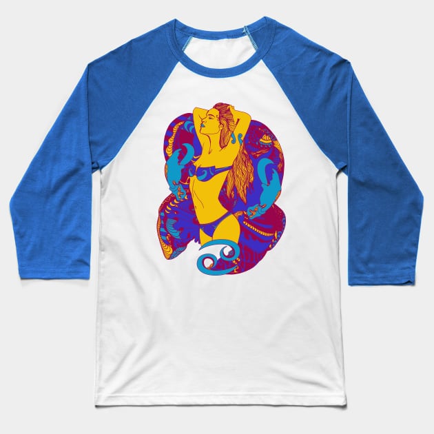 Triad Cancer Beauty Baseball T-Shirt by kenallouis